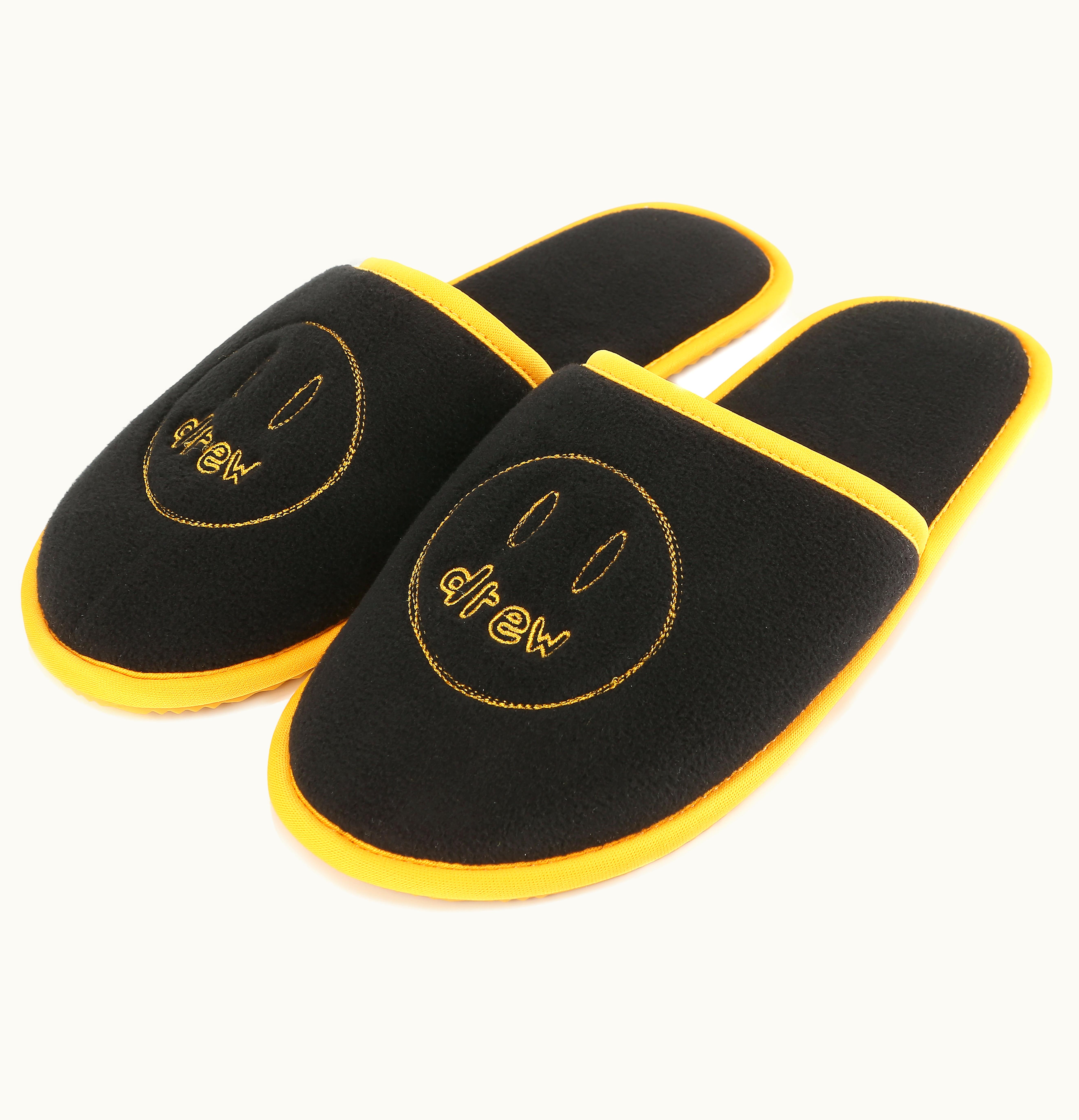 drew house drew house sketch mascot slippers black