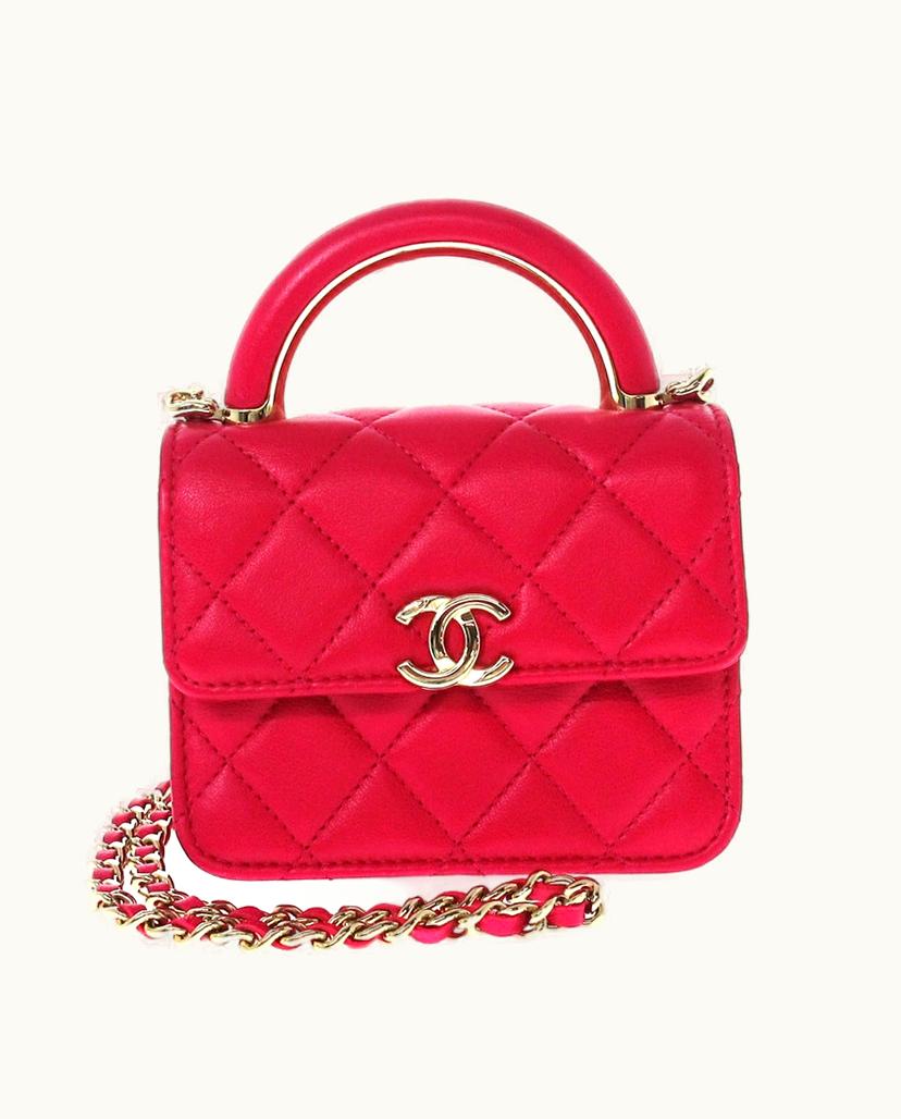 Chanel Chanel Trendy CC Chain Clutch Shoulder Bag Leather In Pink