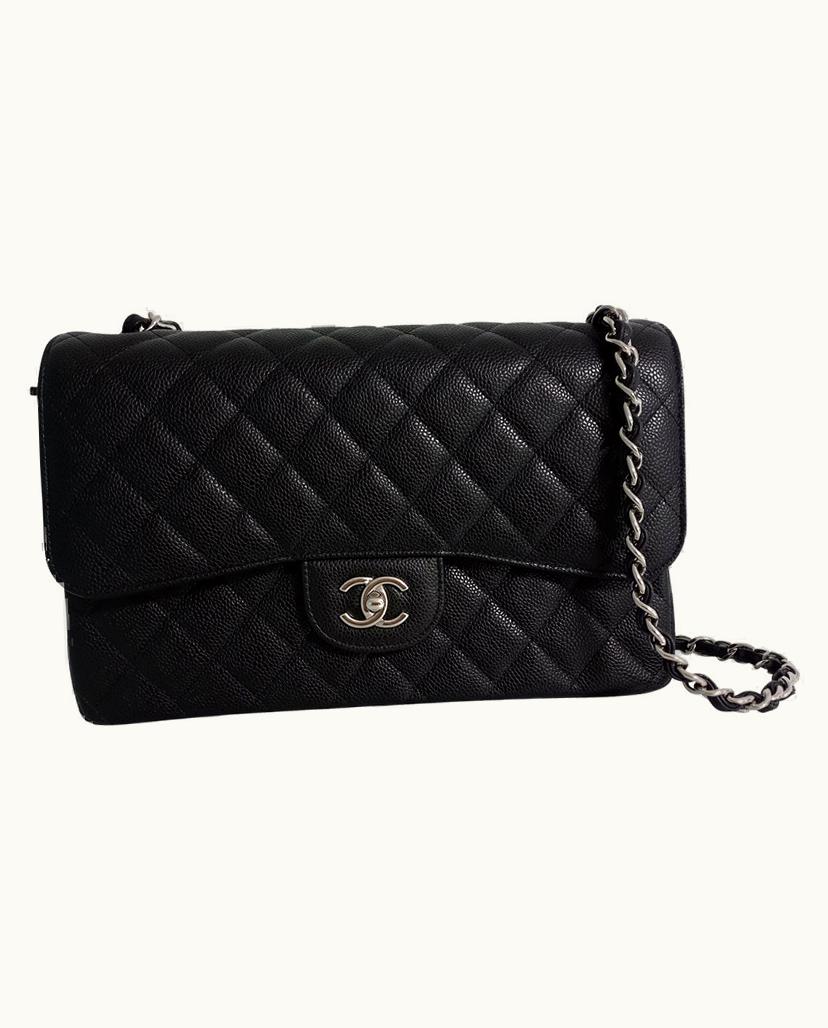 Chanel Chanel Timeless Jumbo Shoulder Bag Caviar Leather Black