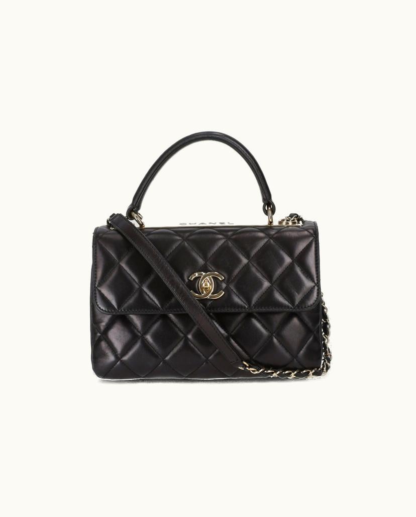 Chanel CHANEL Trendy CC Bag Small Quilted Lambskin Black