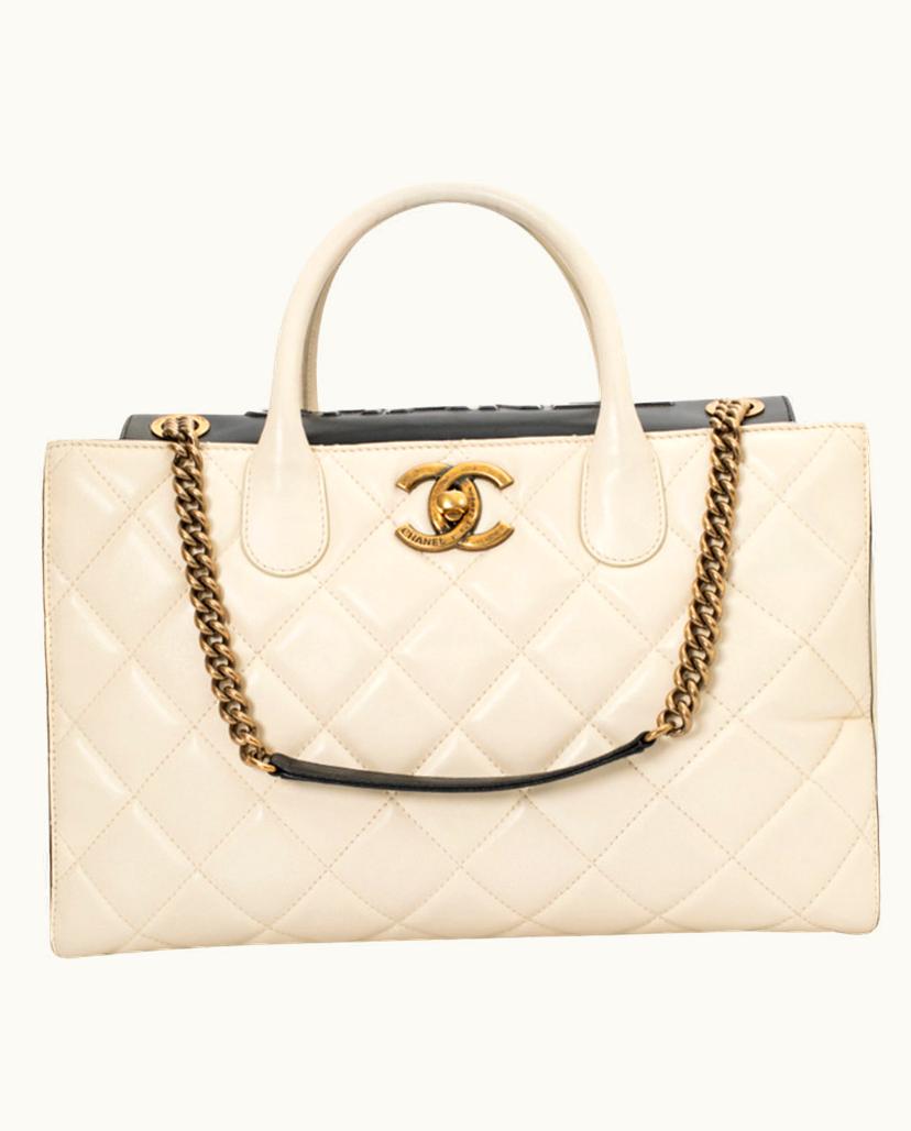 Chanel Chanel Women's Portobello Tote Bag Leather In White