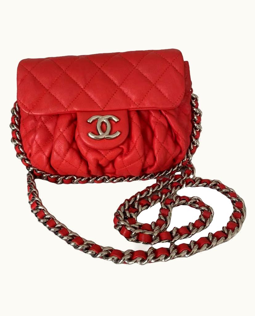 Chanel Chanel Classic Flap Crossbody Bag Red