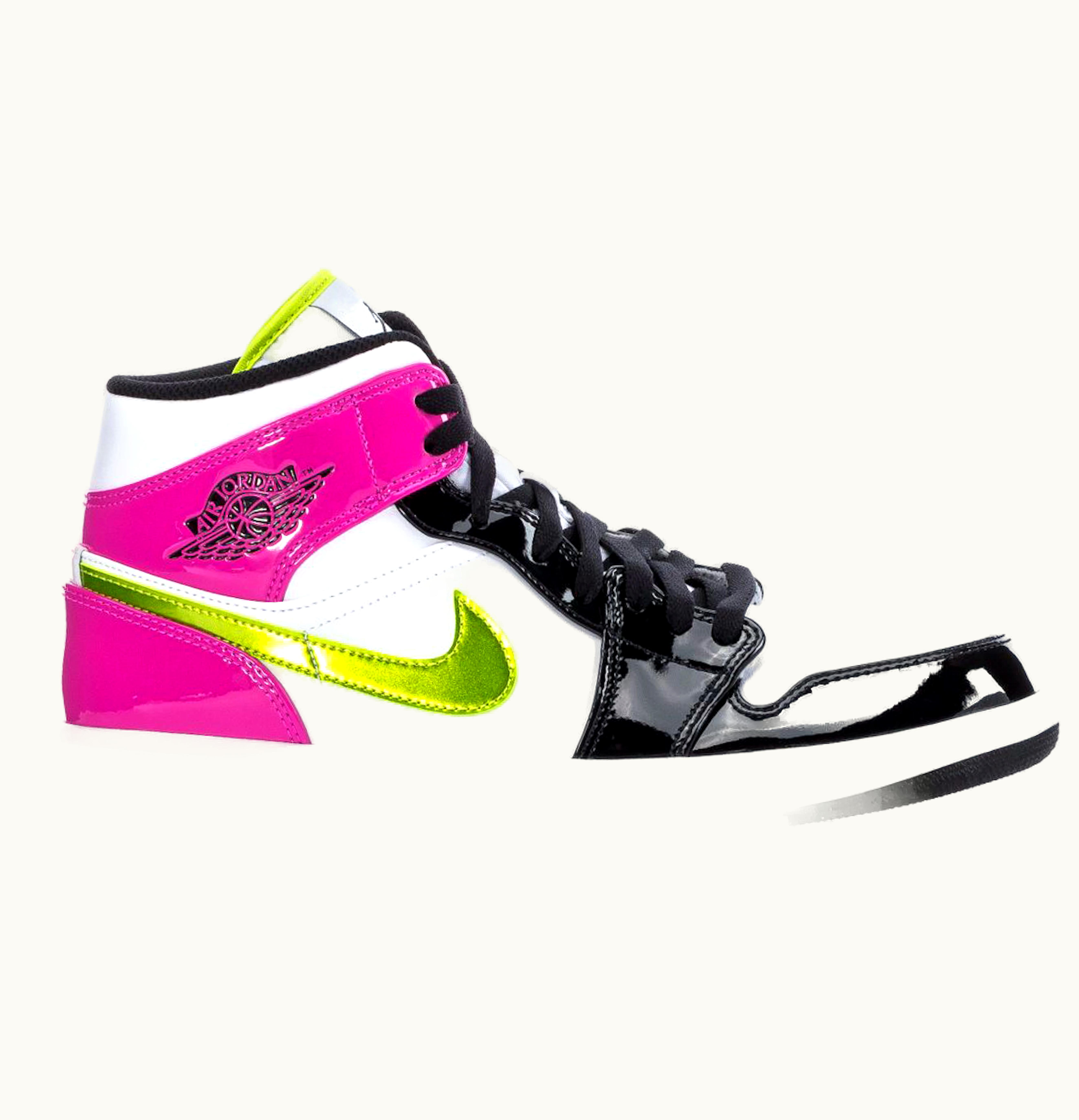 Jordan Air Jordan 1 Mid White Black Cyber Pink