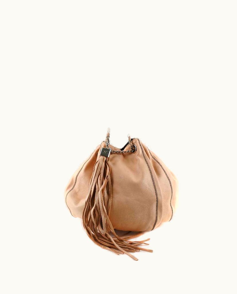 Chanel Chanel Women's Shoulder Bag Leather In Nude
