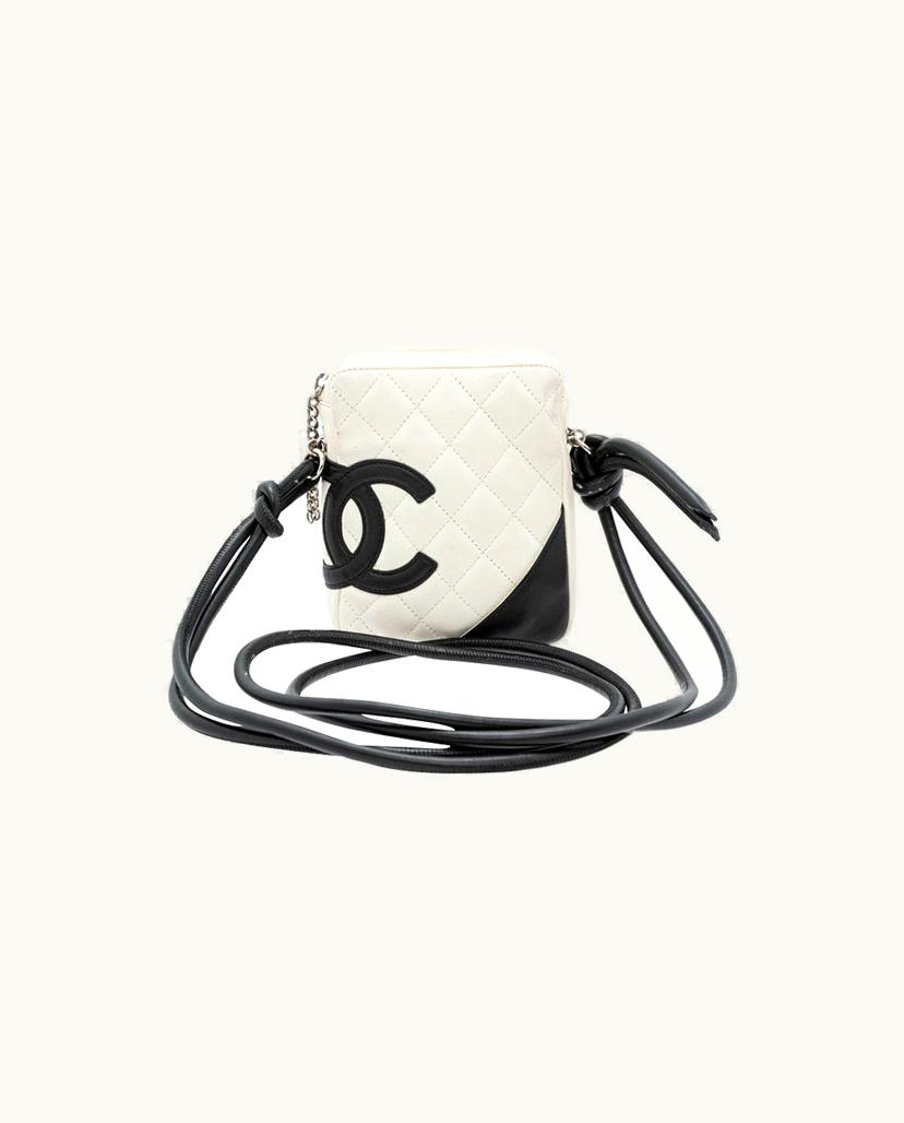 Chanel Chanel Cambon Women's Crossbody Bag Diamond-Quilted Leather in Black