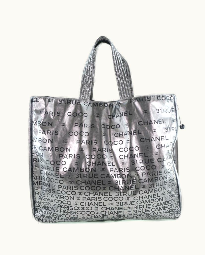 Chanel Chanel Silvery Lady Tote Bag in Silver