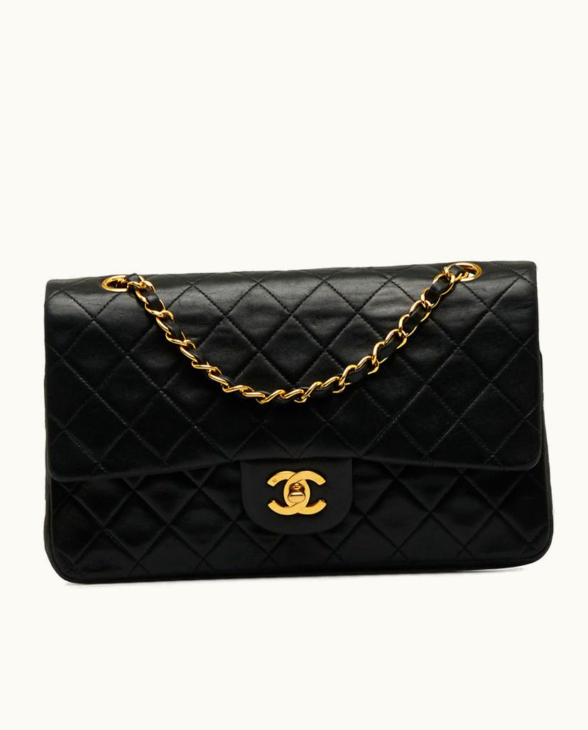 Chanel Chanel Classic Double Flap Shoulder Bag Lambskin Black