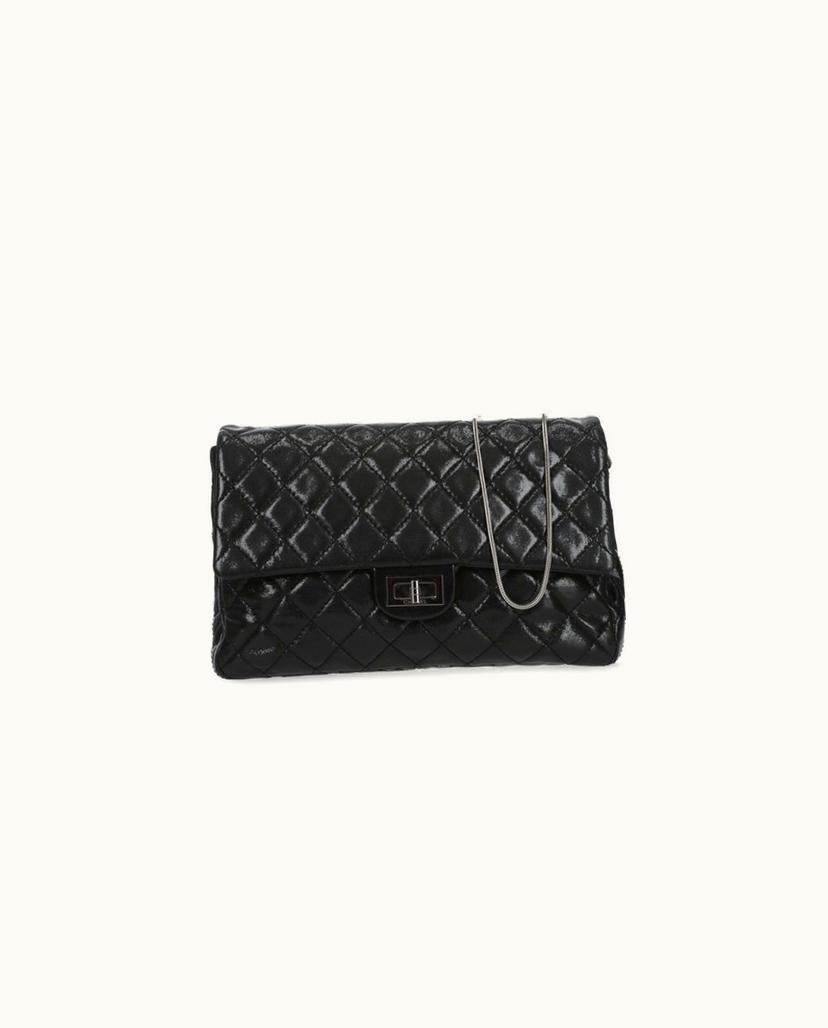 Chanel Chanel Reissue 255 Single Flap Bag Black Leather