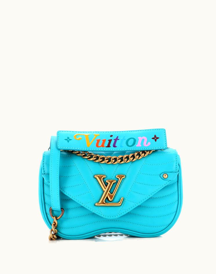 Louis Vuitton Louis Vuitton New Wave Chain Bag Quilted Leather PM Blue