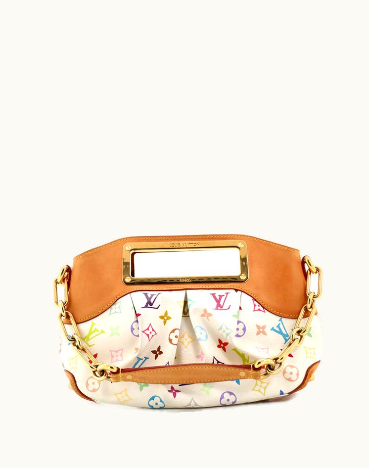 Louis Vuitton Louis Vuitton Judy Handbag Monogram Multicolor PM Luxury Tote Bag Gold Red