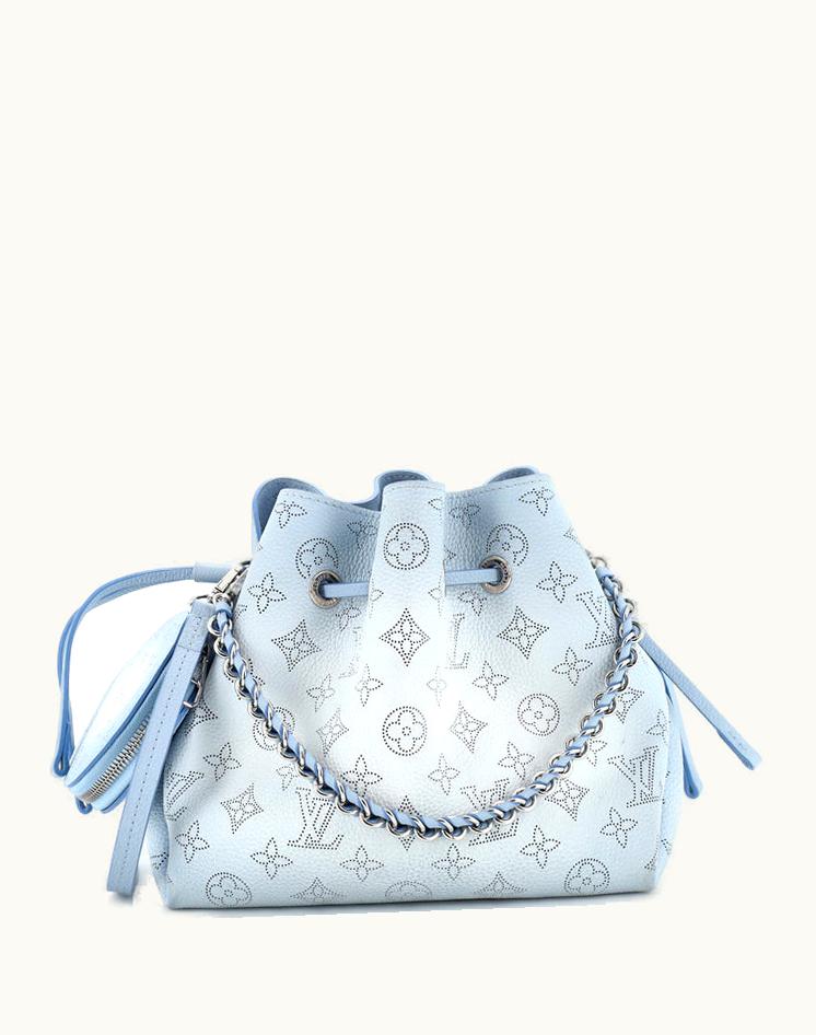 Louis Vuitton Louis Vuitton Bella Bucket Bag Gradient Mahina Leather Blue Silver