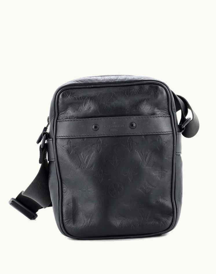 Louis Vuitton Louis Vuitton Shadow Leather Danube PM Handbag Black