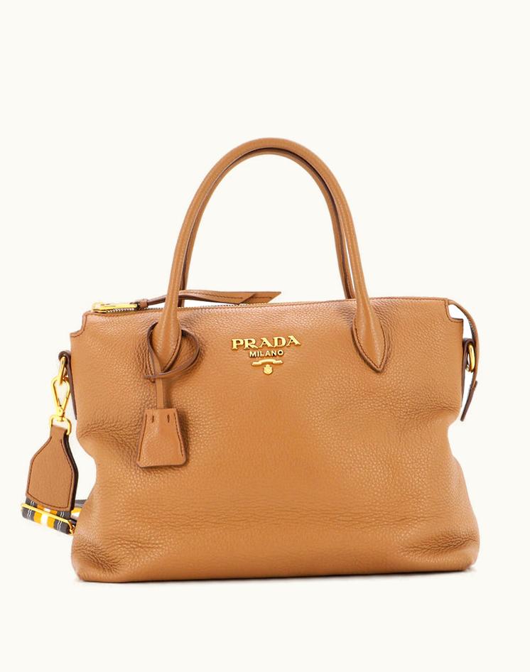 Prada Prada Dual Strap Zip Tote Vitello Daino Medium