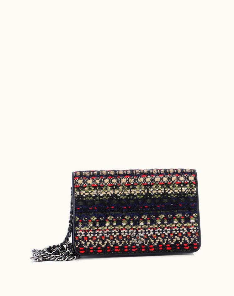 Chanel Chanel Paris-Salzburg Wallet On Chain Quilted Tweed