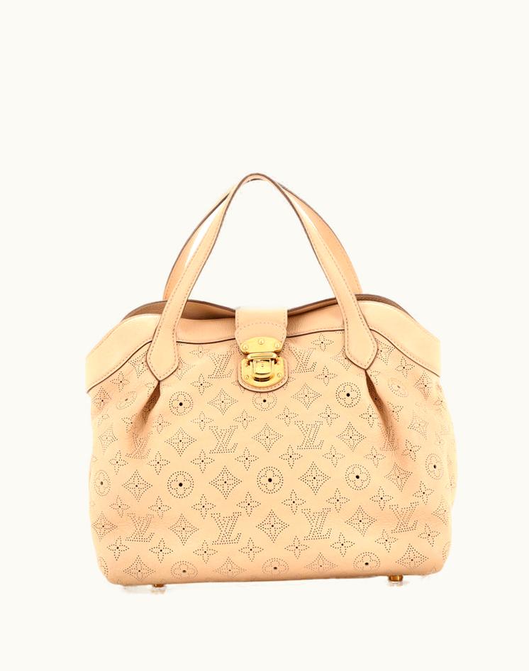 Louis Vuitton Louis Vuitton Cirrus Handbag Mahina Leather PM in Neutral Beige