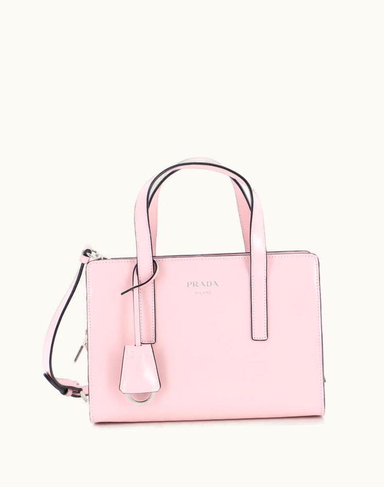 Prada Prada Re-Edition 1995 Tote Spazzolato Leather Mini Pink