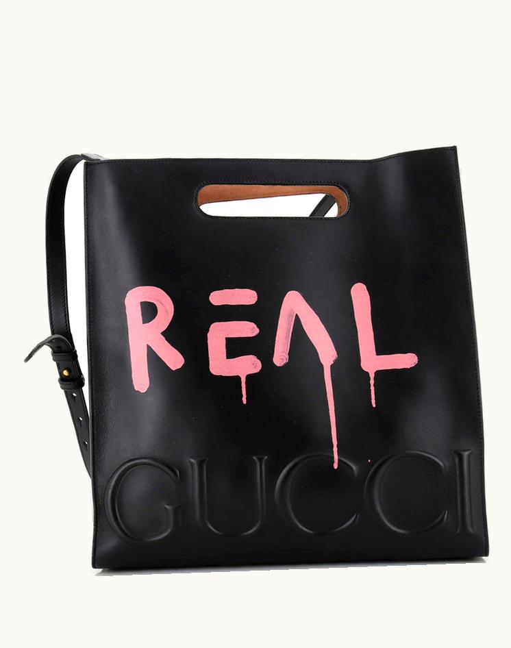 Gucci Gucci Tote Guccighost Leather Medium