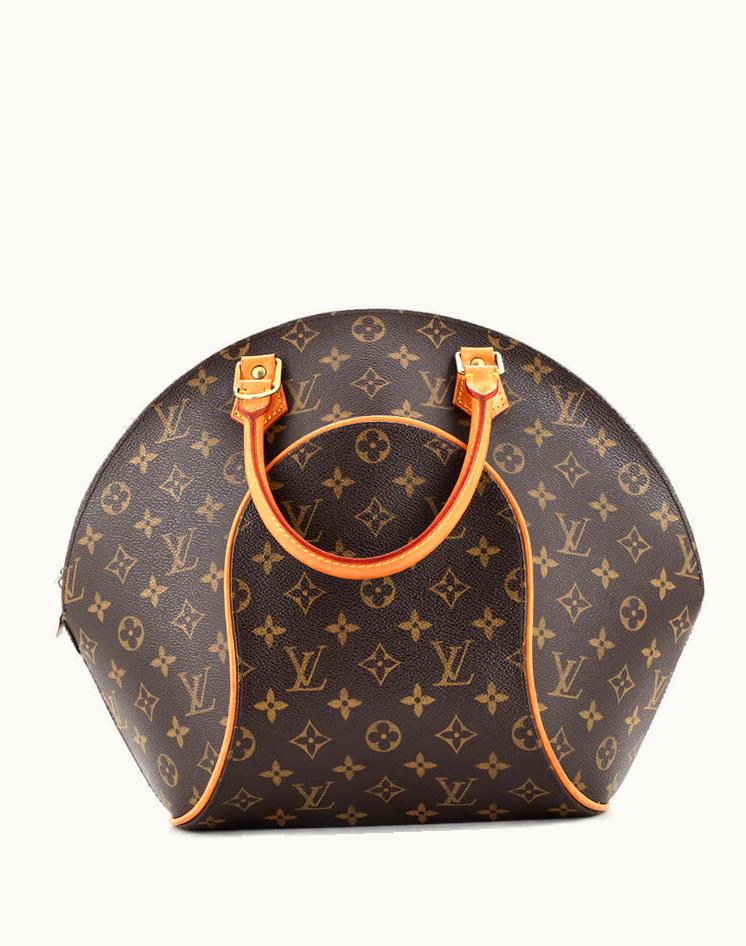 Louis Vuitton Louis Vuitton Ellipse Bag Monogram Canvas MM Coated Canvas Brown Gold