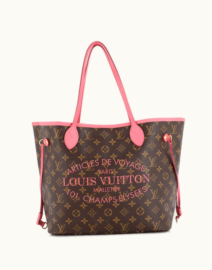 Louis Vuitton Louis Vuitton Neverfull MM Limited Edition Ikat Monogram Canvas Tote Brown
