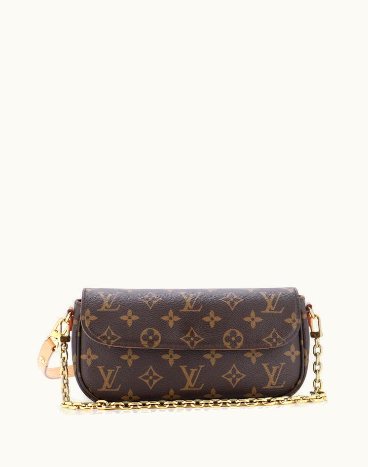 Louis Vuitton Louis Vuitton Ivy Wallet On Chain Monogram Canvas Brown