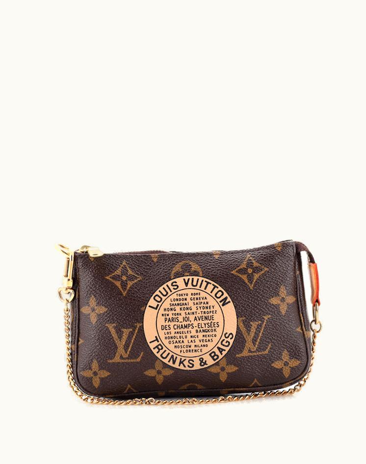 Louis Vuitton Louis Vuitton Pochette Accessoires Limited Edition Monogram Canvas Mini Bag Brown