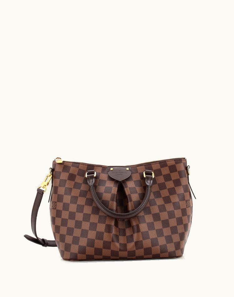 Louis Vuitton Louis Vuitton Siena Handbag Damier PM Brown Red Gold
