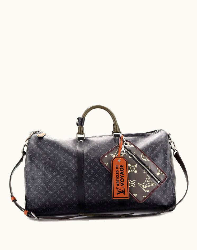 Louis Vuitton Louis Vuitton Keepall Bandouliere Bag Limited Edition Patchwork Monogram Eclipse 50