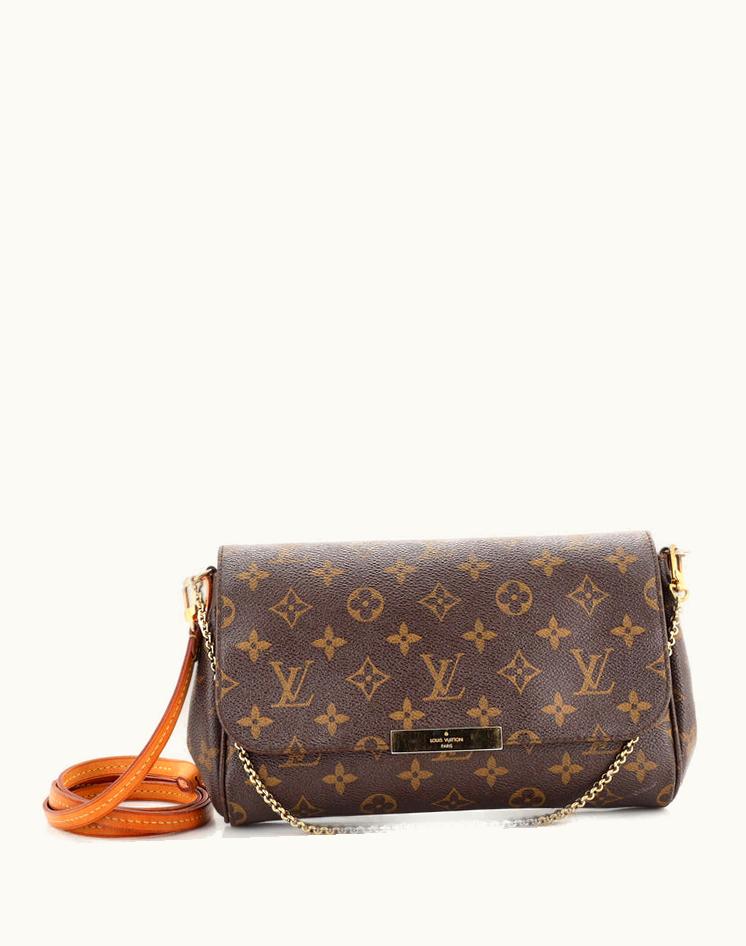 Louis Vuitton Louis Vuitton Favorite Handbag Monogram Canvas MM Brown-Gold