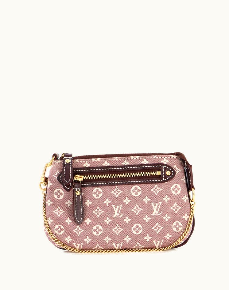 Louis Vuitton Louis Vuitton Pochette Accessoires Monogram Idylle Mini Canvas Red Gold