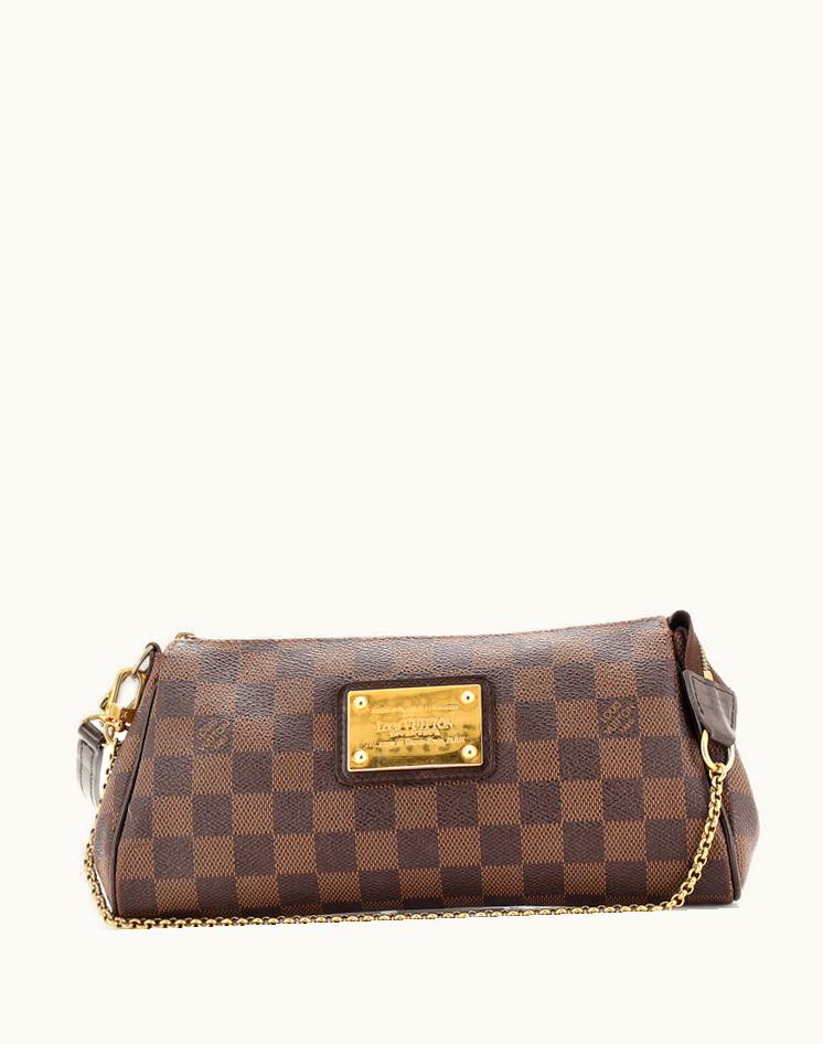 Louis Vuitton Louis Vuitton Eva Handbag Damier Outlet Canvas Coated Brown