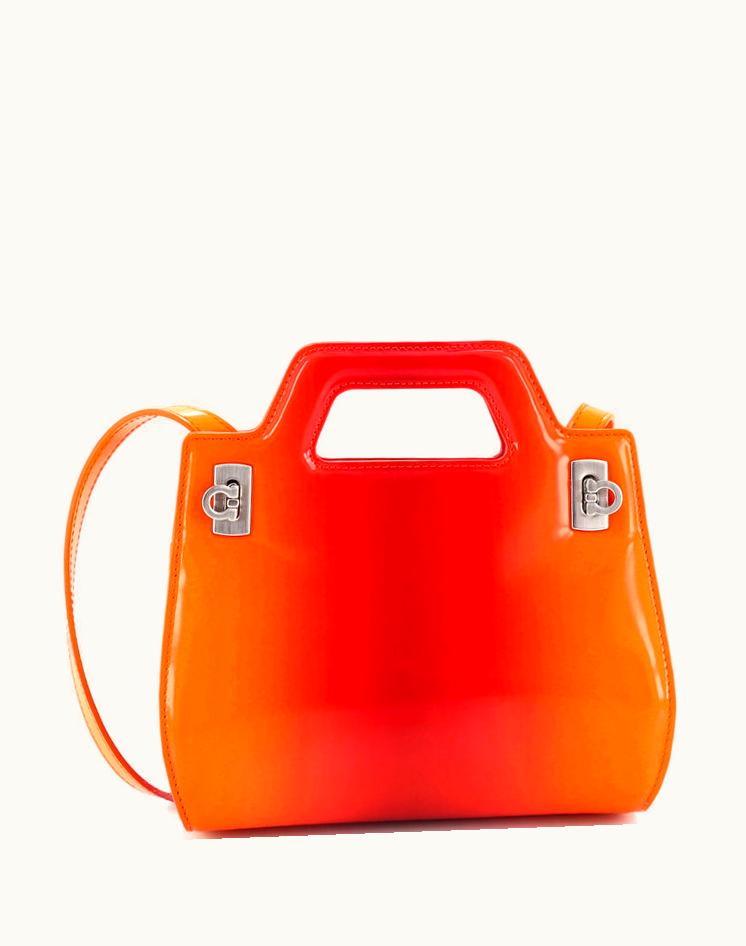Salvatore Ferragamo Salvatore Ferragamo Wanda Top Handle Shoulder Bag Gradient Leather Mini