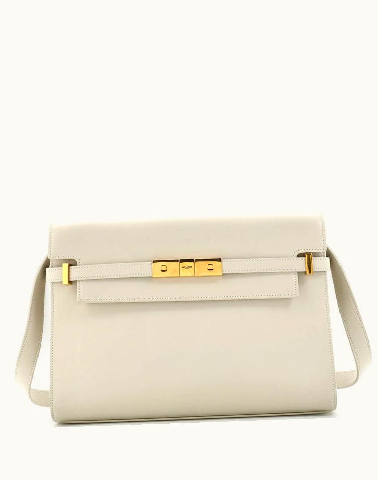 Saint Laurent Saint Laurent Manhattan Shoulder Bag Leather Medium Aged Gold