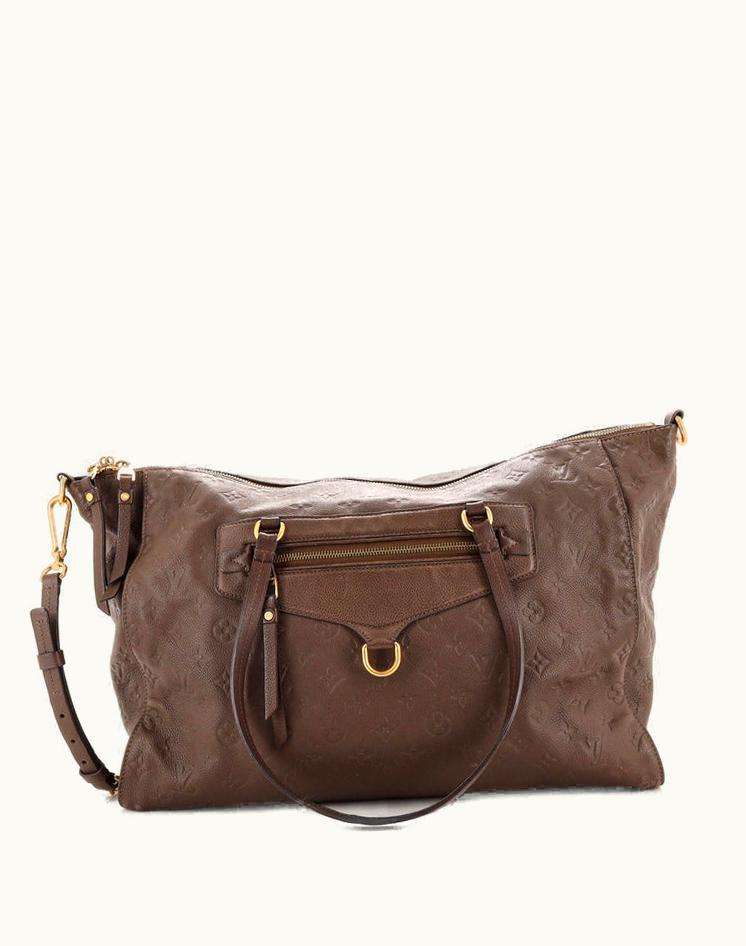Louis Vuitton Louis Vuitton Lumineuse Handbag Monogram Empreinte Leather GM in Brown