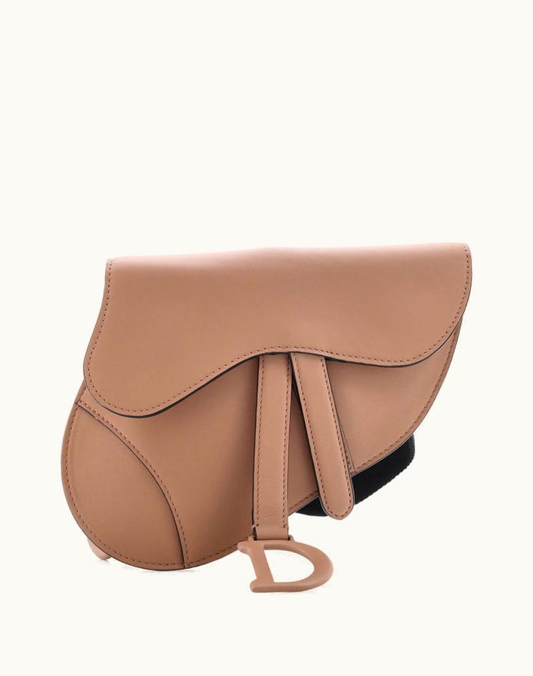 Dior Christian Dior Ultra Matte Saddle Belt Bag Leather Neutral Black