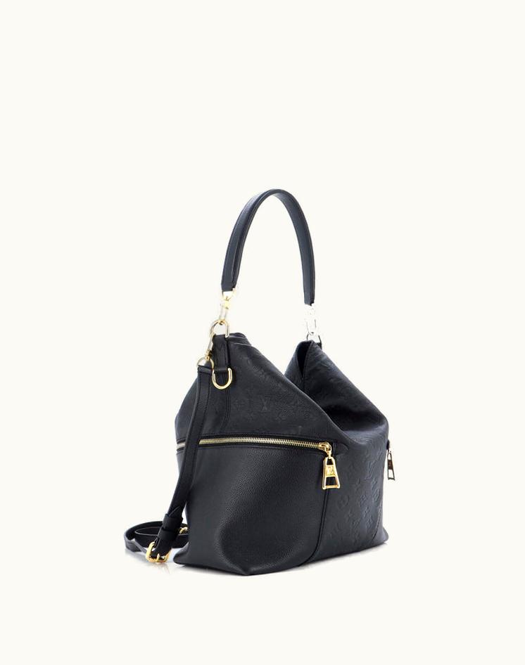 Louis Vuitton Louis Vuitton Melie Handbag Monogram Empreinte Leather in Black