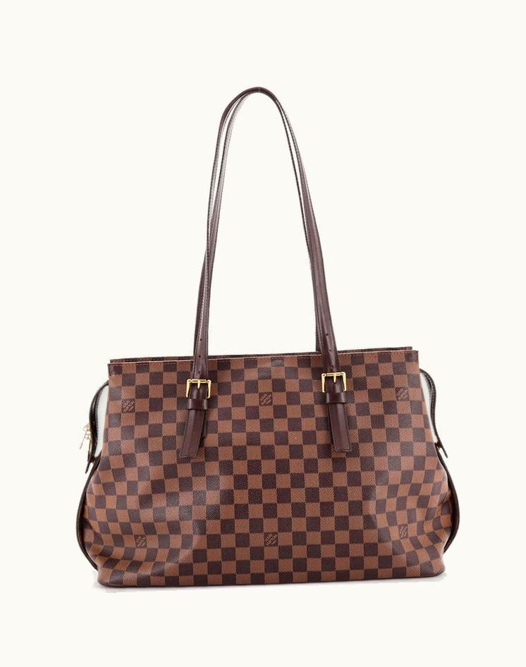 Louis Vuitton Louis Vuitton Chelsea Handbag Damier Coated Canvas Brown