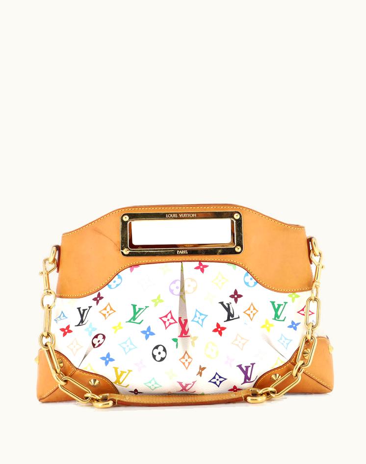 Louis Vuitton Louis Vuitton Judy Handbag Monogram Multicolor MM Canvas Coated Red-Gold