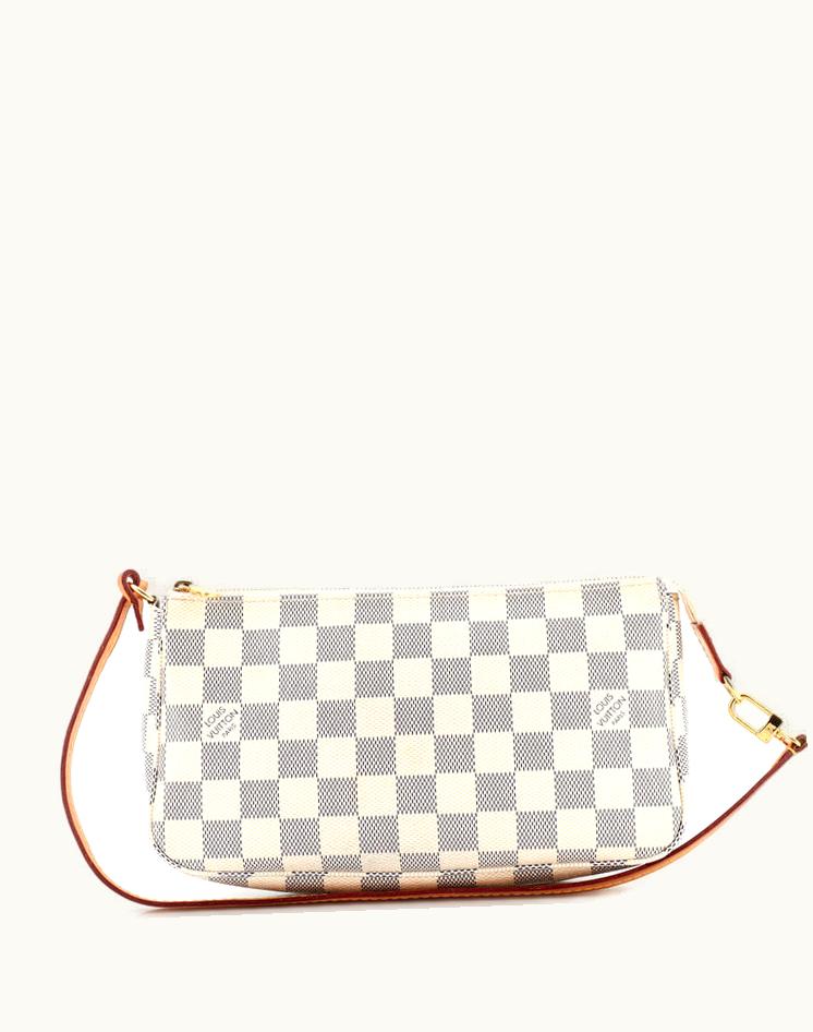 Louis Vuitton Louis Vuitton Pochette Accessoires NM Damier Crossbody Bag White Canvas Gold Hardware