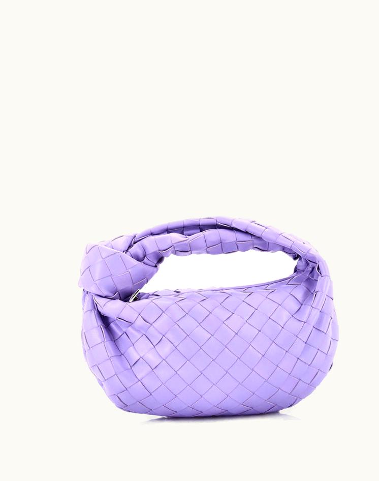 Bottega Veneta Bottega Veneta Bv Jodie Hobo Intrecciato Nappa Mini Leather Purple Gold