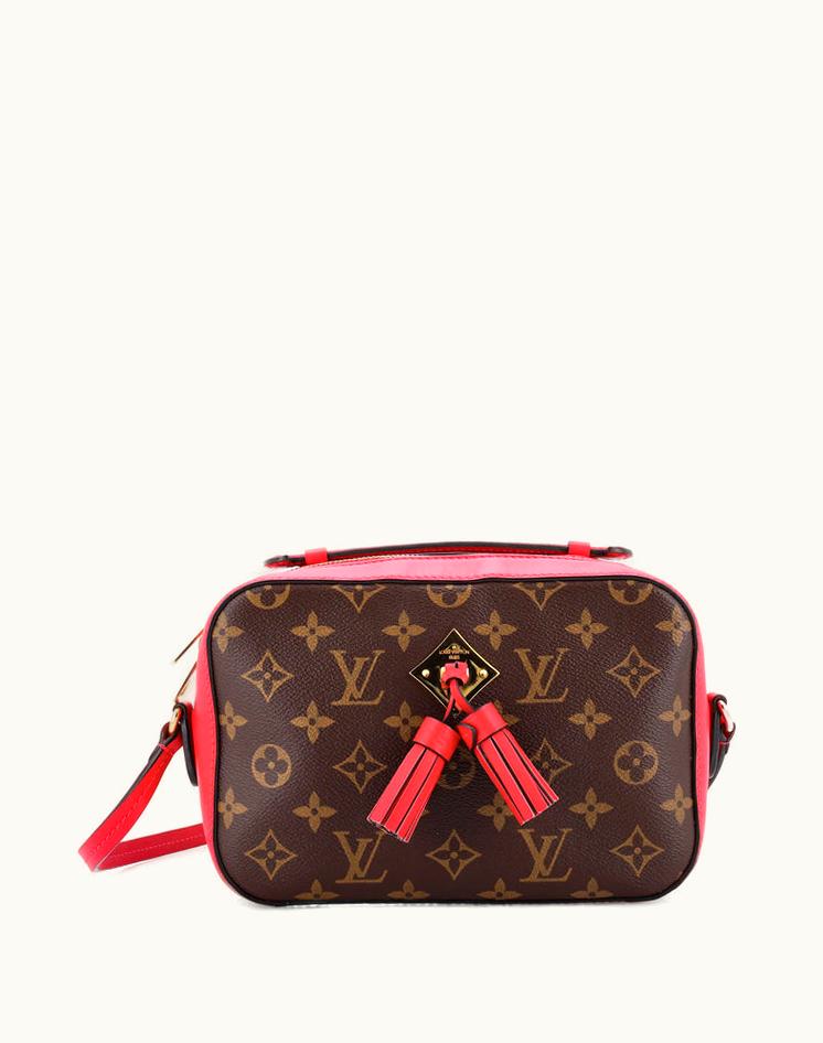 Louis Vuitton Louis Vuitton Saintonge Handbag Monogram Canvas With Leather Brown