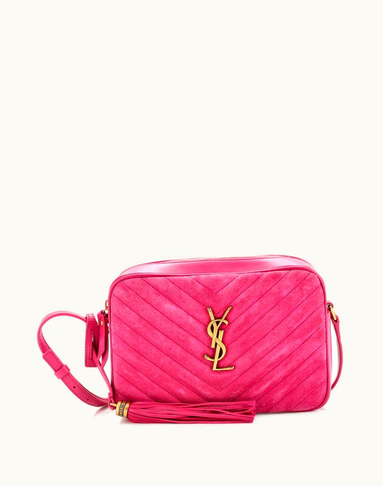 Saint Laurent Saint Laurent Lou Camera Bag Matelasse Chevron Suede Small