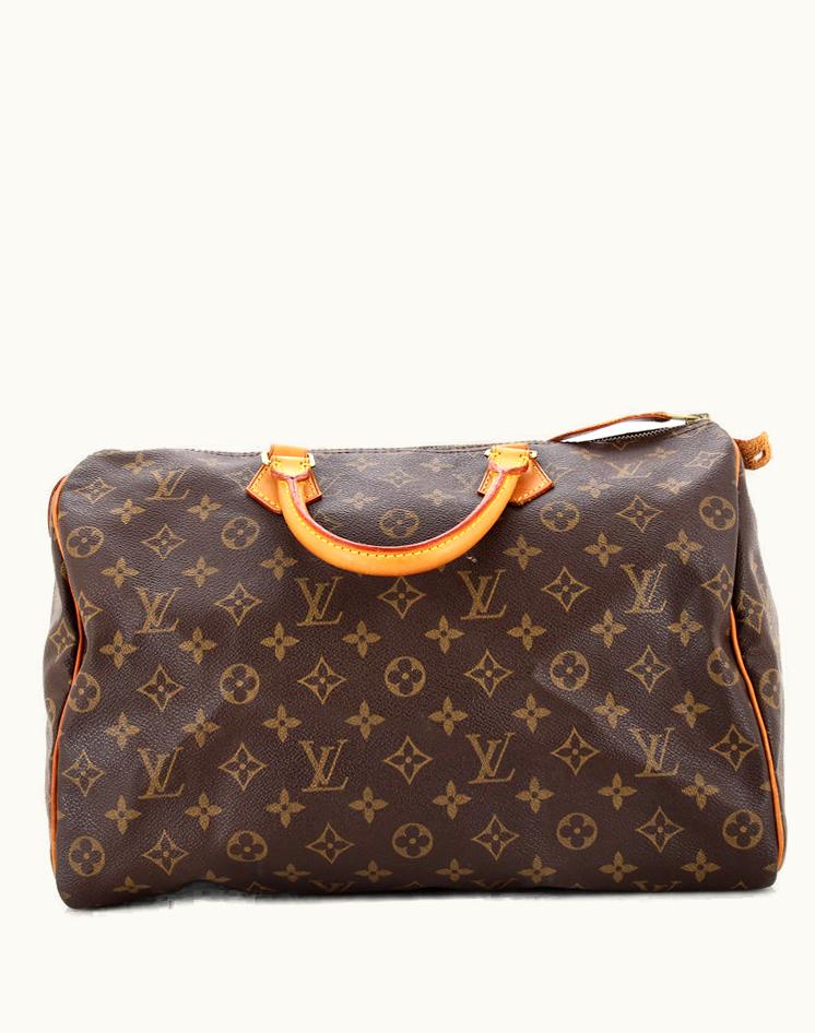 Louis Vuitton Louis Vuitton Speedy Handbag Monogram Canvas 35 in Brown