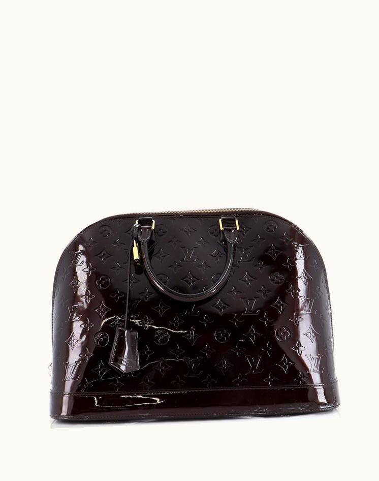 Louis Vuitton Louis Vuitton Alma Vernis GM Handbag Purple
