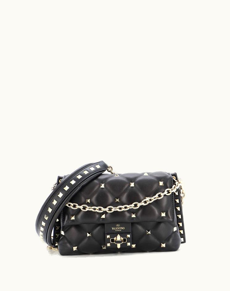 Valentino Valentino Candystud Crossbody Bag Leather Small