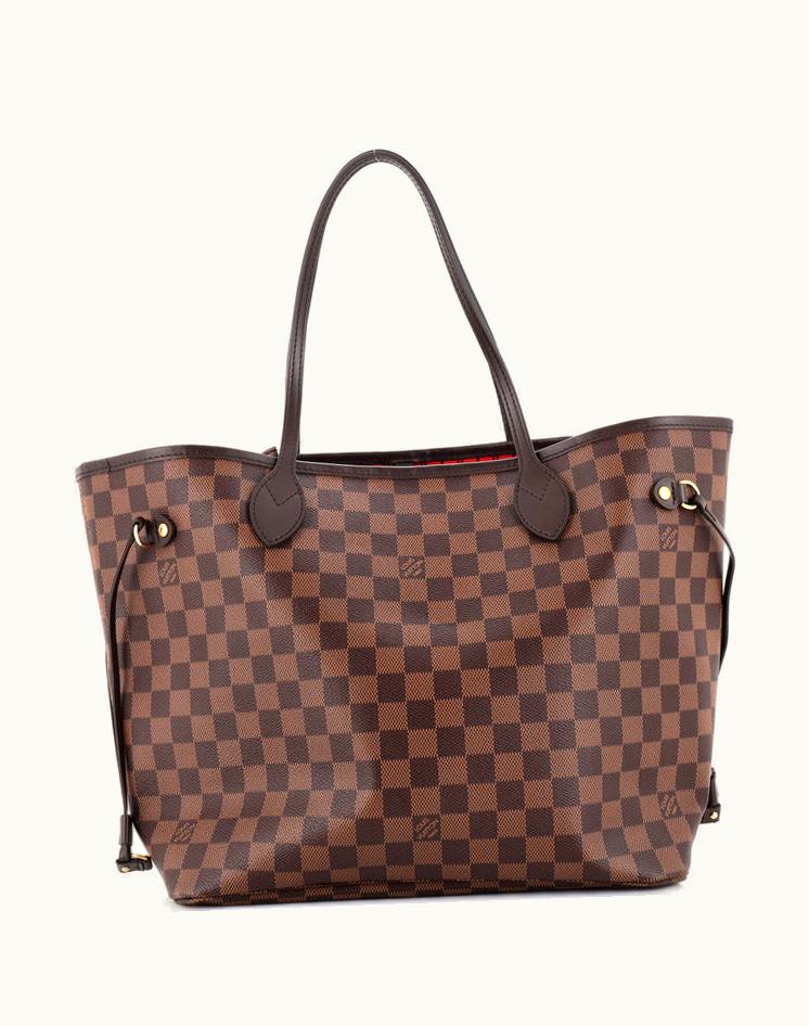 Louis Vuitton Louis Vuitton Neverfull NM Tote Damier MM Coated Canvas Brown Gold