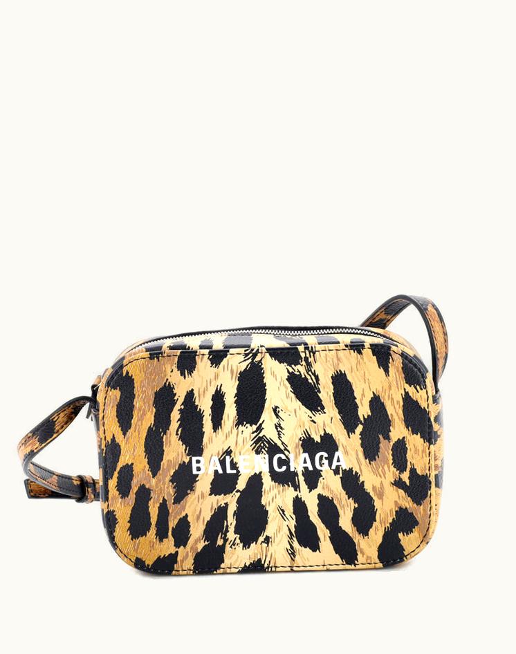 Balenciaga Balenciaga XS Camera Bag Printed Leather Brown/Black