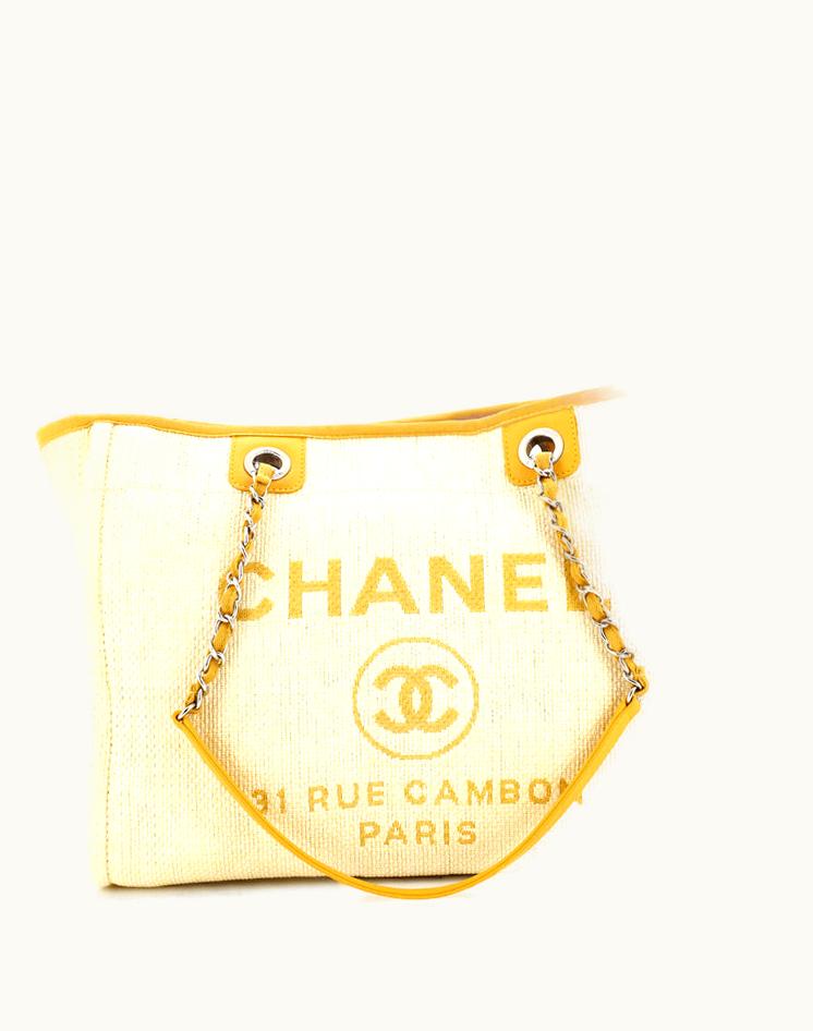 Chanel Chanel Deauville Tote Raffia Small