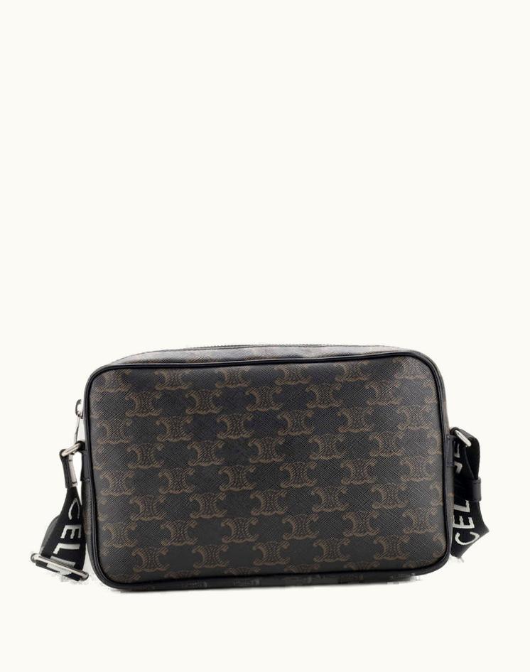 Celine Celine Messenger Bag Triomphe Coated Canvas Medium