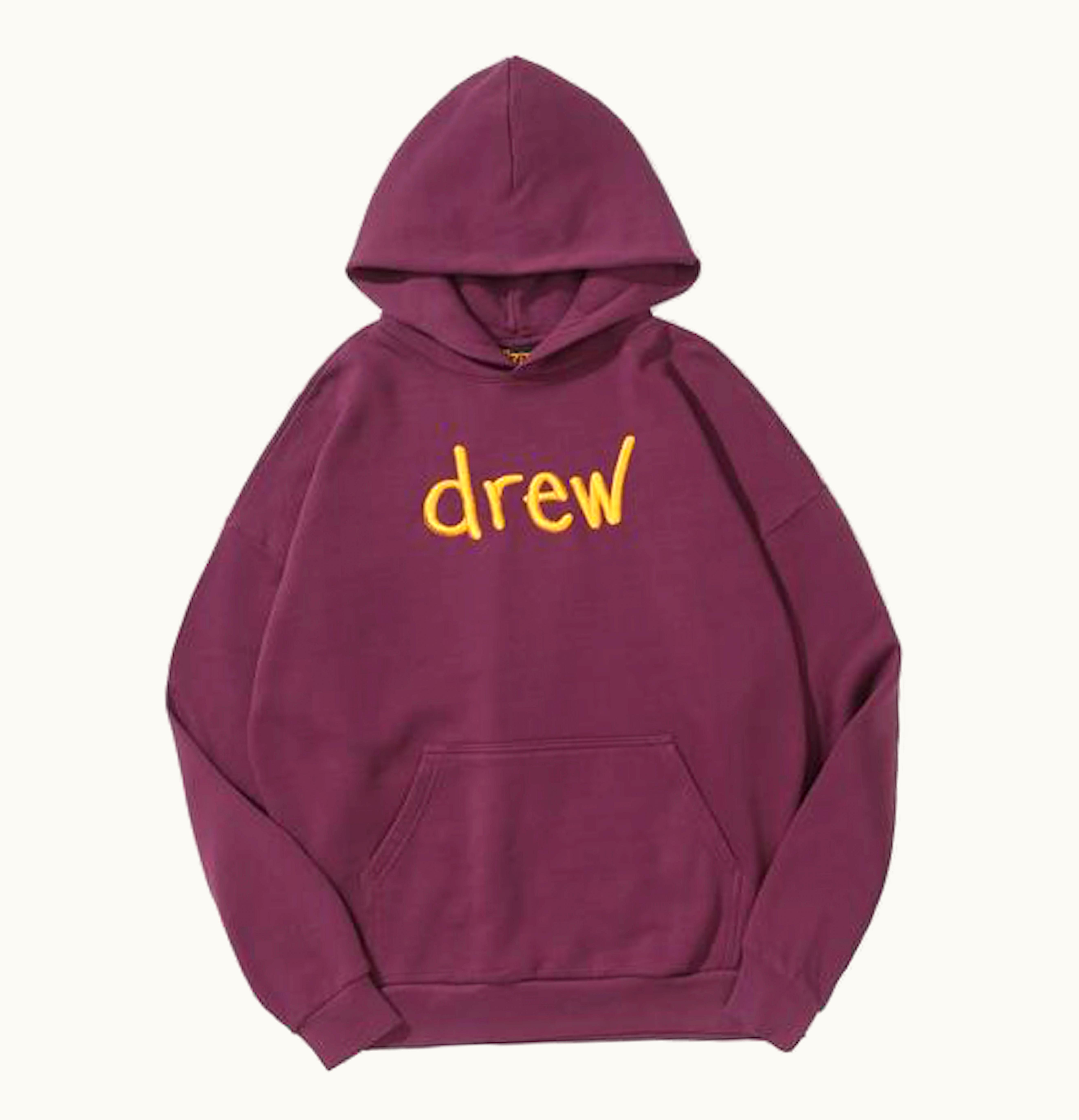 drew house drew house scribble embroidery hoodie berry