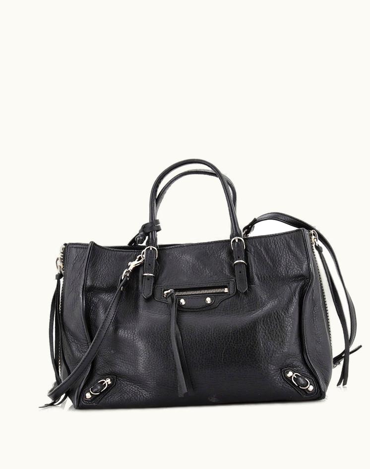 Balenciaga Balenciaga Papier A6 Zip Around Classic Studs Bag Leather Black